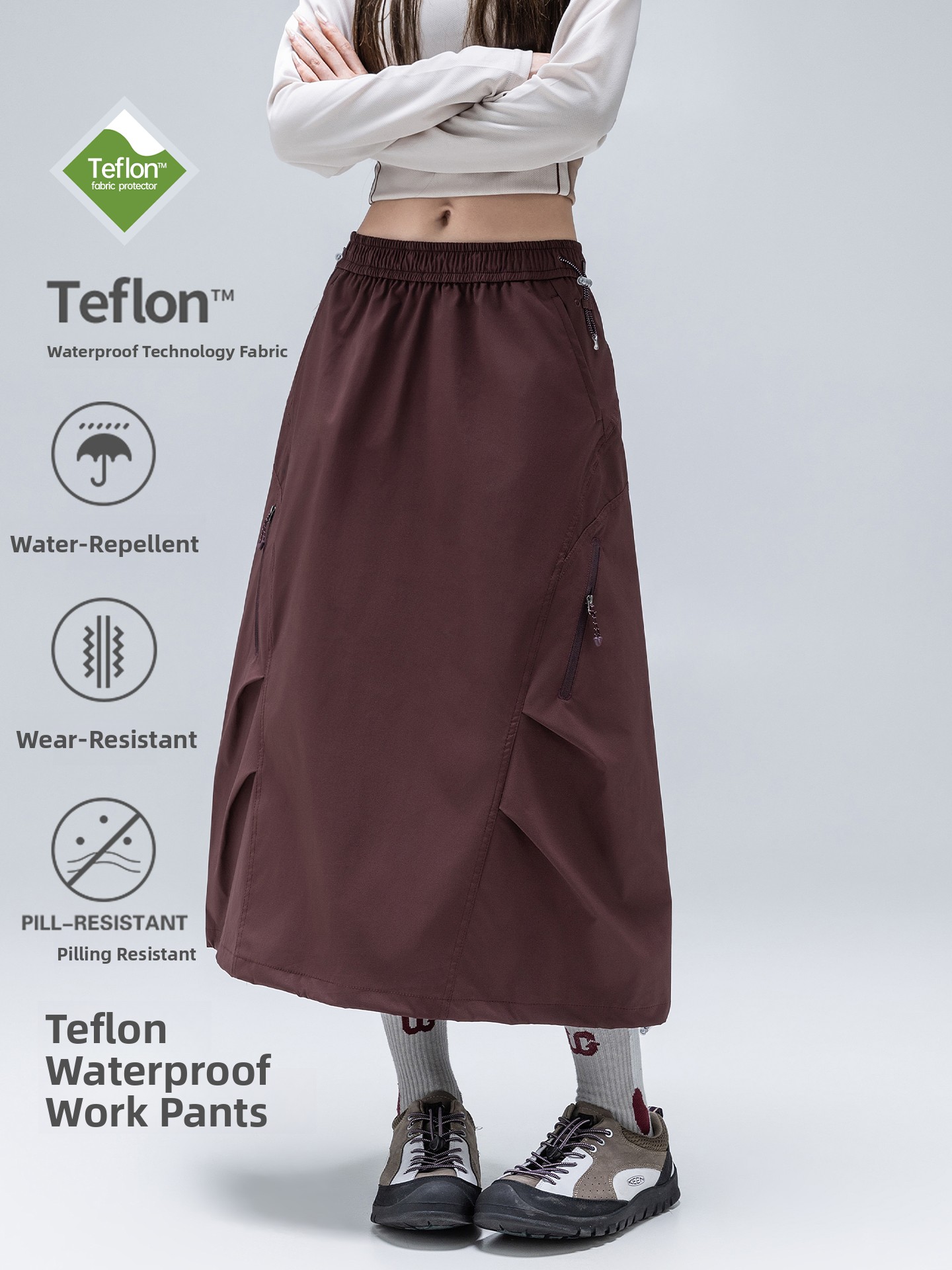 Outdoor Sports Umbrella - Halfrok voor buitensporten, dames, coole stijl,