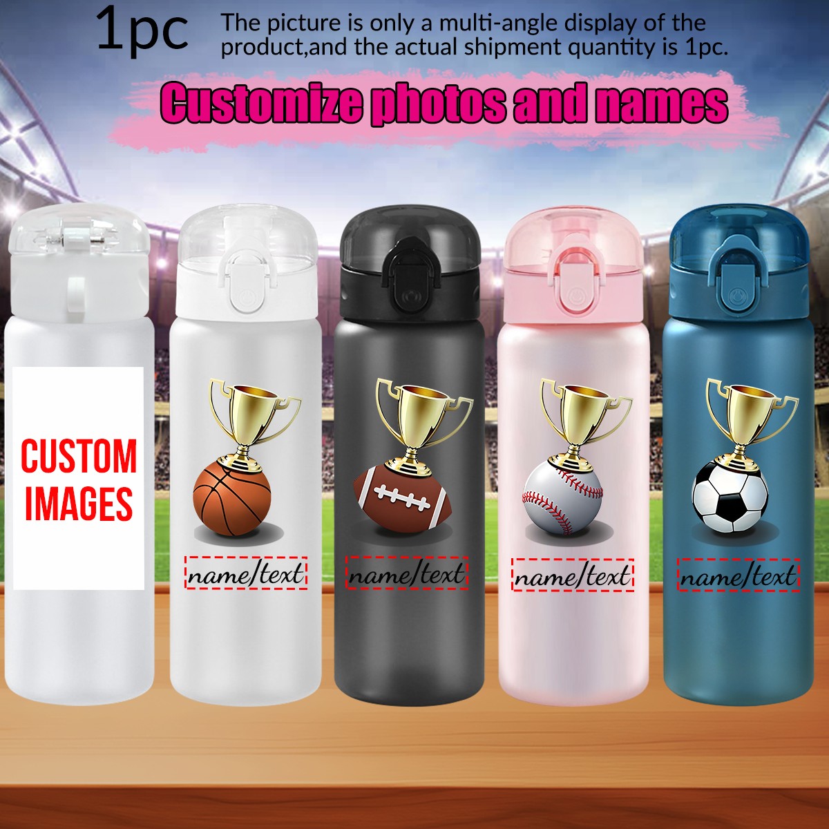 Outdoor Sport Name - 1 stuk gepersonaliseerde fotobeker met naam,