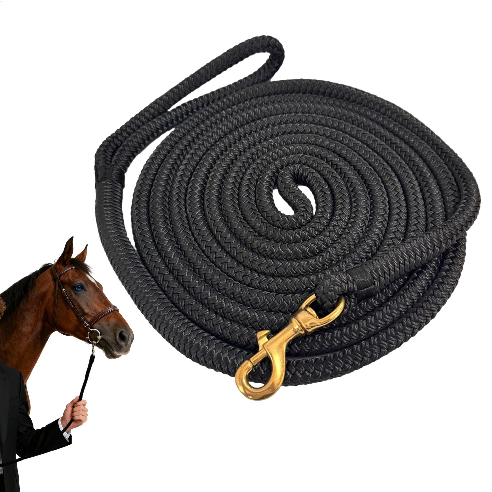 Lunge Line Horse - Paardenlungeleine, paardentuig, lange leidlijn met snelhalster
