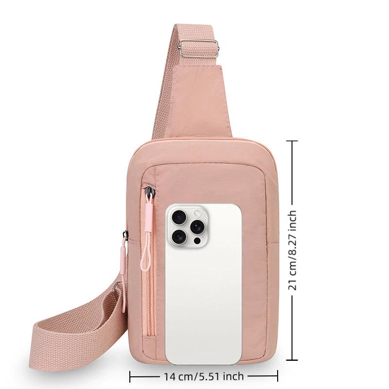 Outdoor Sport Bag - Mini-slingbag Stijlvolle crossbody borstrugzak Duurzaam nylon