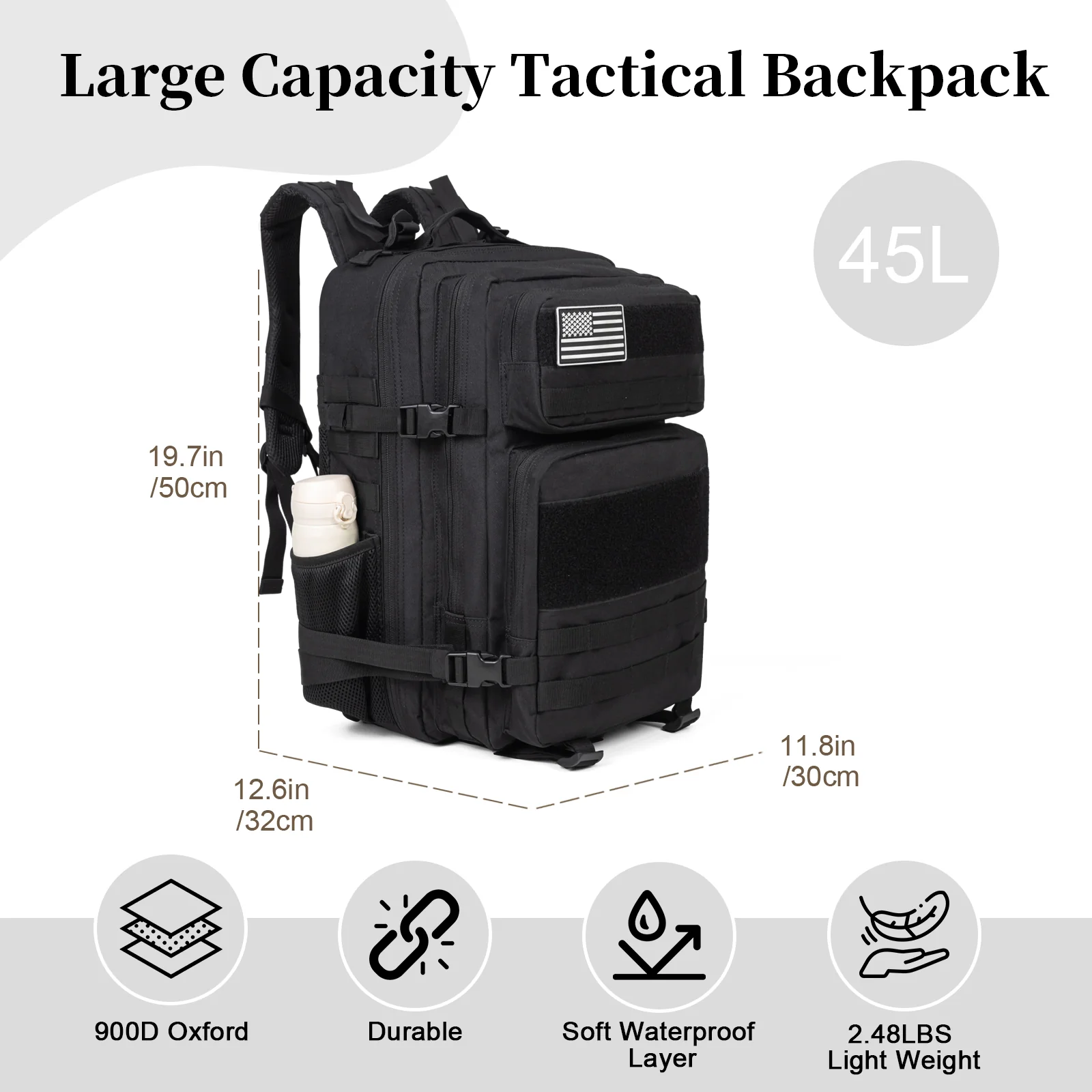 60L Militaire Tactische Rugzak - Outdoor Sport Bag recensie en prijs