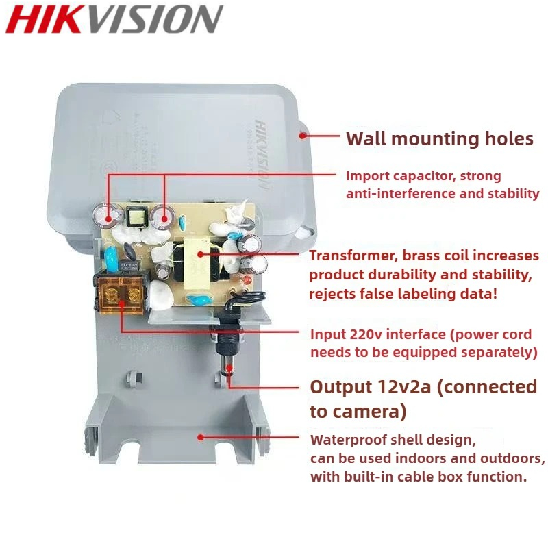 HIKVISION 12v 2A cameravoeding - Outdoor Sport Camera recensie en prijs