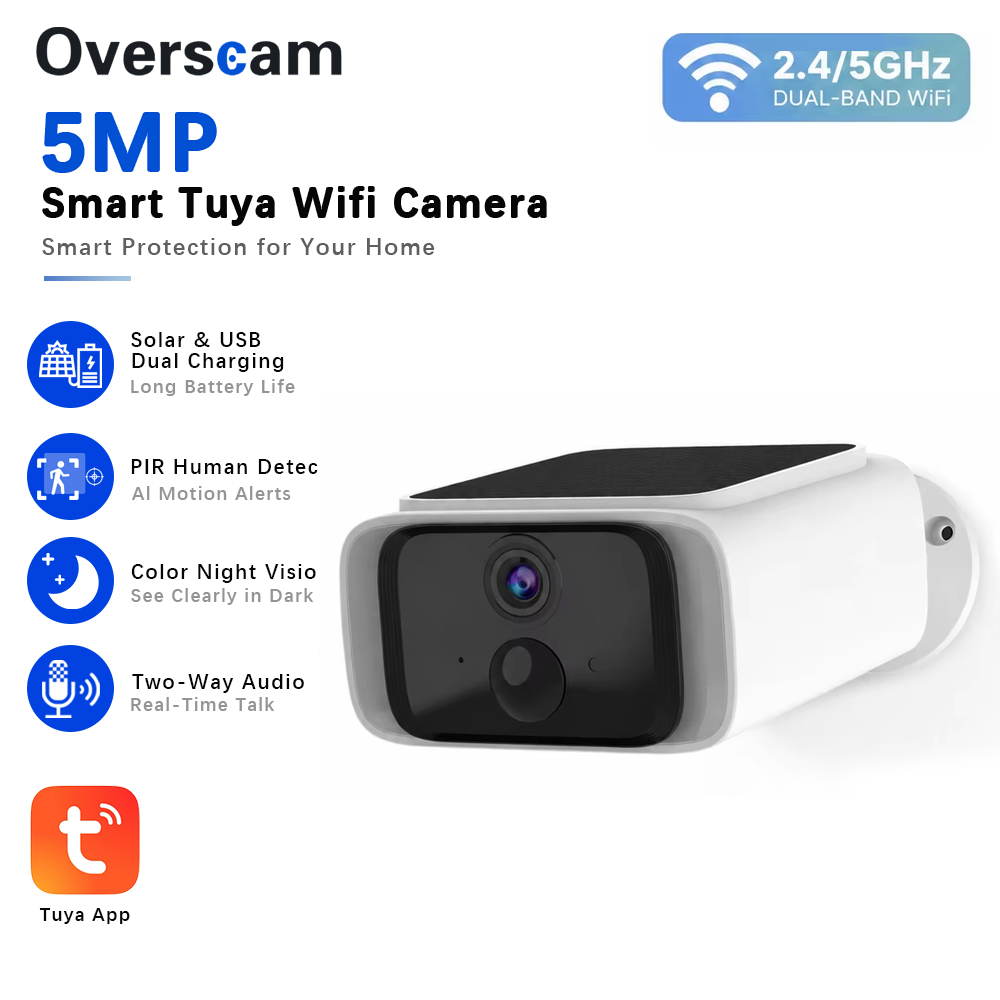 Tuya 5MP Solar Beveiligingscam - Outdoor Sport Camera recensie en prijs