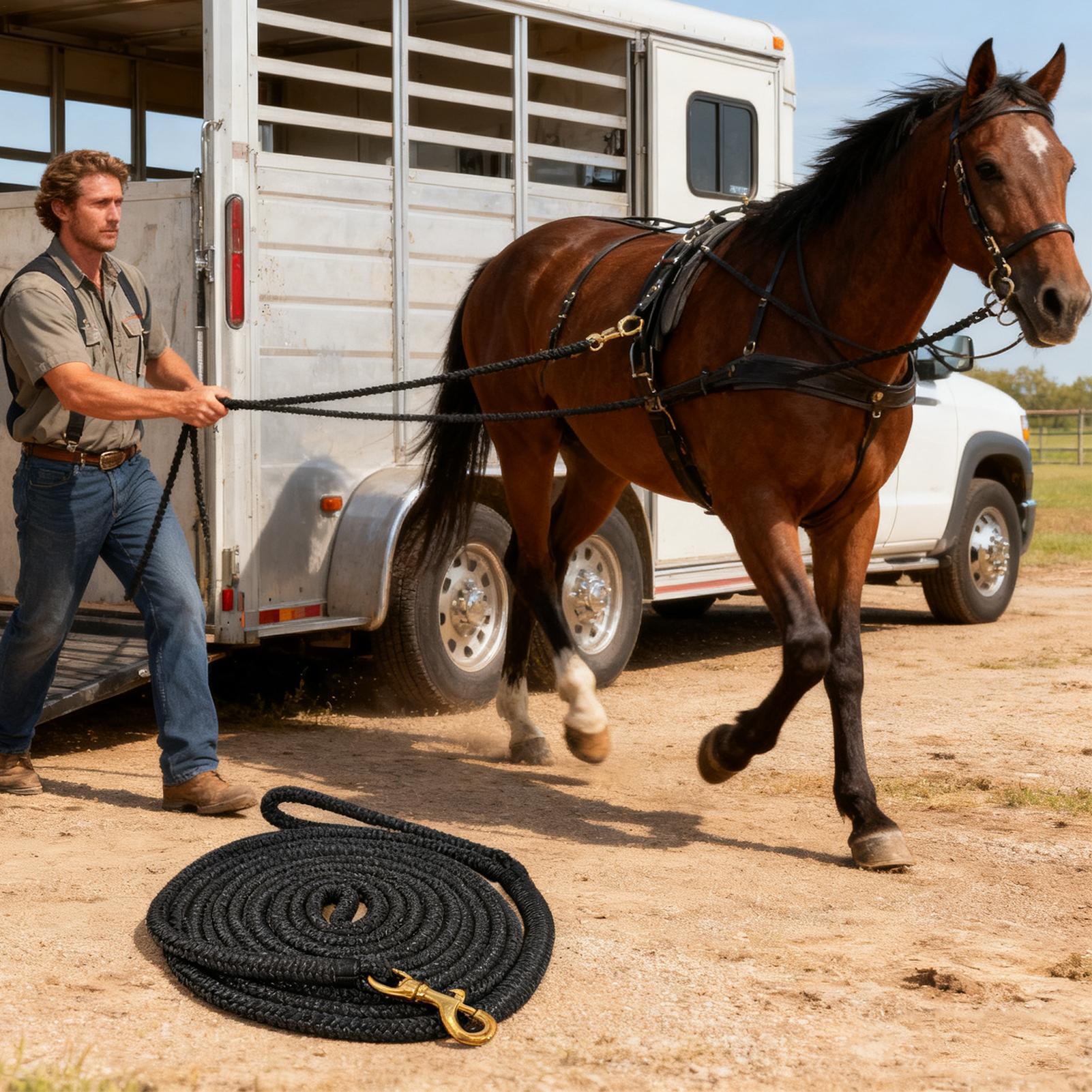 Paardenlungeleine, paardentuig - Lunge Line Horse recensie en prijs